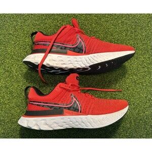 Nike React Infinity Run Flyknit 2 Red DM8073-600 Women’s Running Shoes Size 9